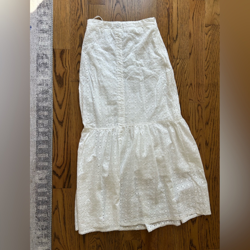 Udel Tween white eyelet maxi skirt - Size Small